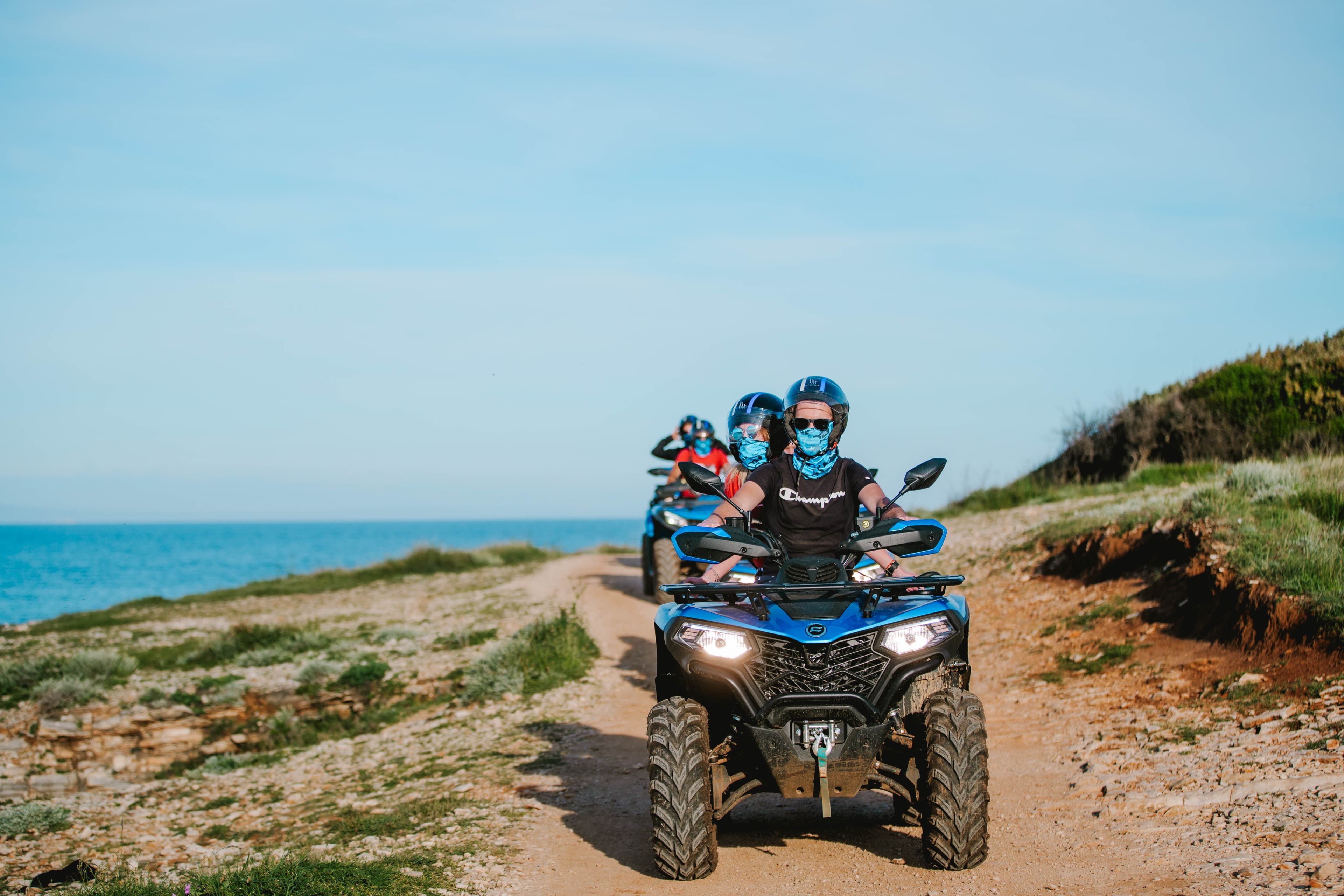 Adventure quad biking near the Adriatic Sea