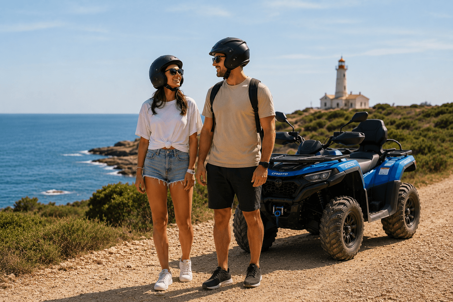 Vozač quada na off-road ruti u Istri